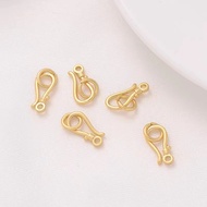 (Any) Diy 14k Gold Plated Smooth Hook Clip Buckle Link Bracelet Necklace