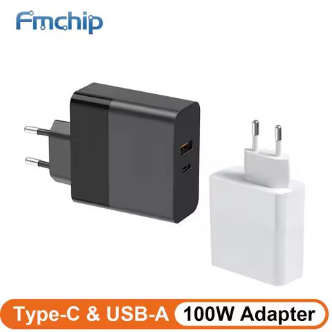 FMchip TS101 HS02 100W GAN PD Adapter Type-C Power Charger QC3.0 for Latop Soldering Iron Mobile Pho