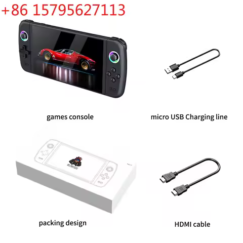 M27 handheld 7-inch 3D handheld game console large screen high definition PS1 can be connected to TV