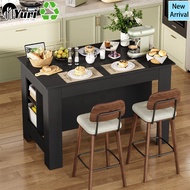 New Modern Design Three Tier Wooden Kitchen Island Bar Table Almari Dapur Dining Table Kitchen Islan