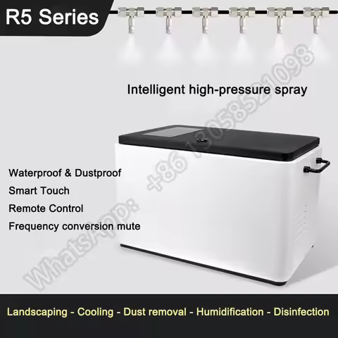 high pressure cooling fog misting system, dust control fog water mist machine, summer cooling spray 