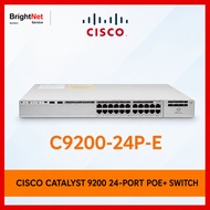 C9200-24P-E, Cisco Catalyst 9200 Switch 24xPoE+ ports/Layer 3/Network Essentials