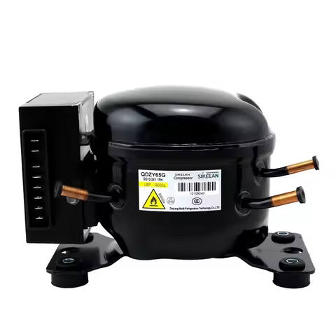 # l QDZY65G Sikelan Portable DC Compressor 12V 24V R600a For Fridge Freezer