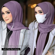 Jilbab Instan Pashmina Instan Royal New Normal Variasi Lubang Telinga / Pasmina Masker