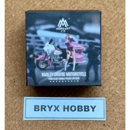 MoreArt Pink Harley Cruise Set With Figure MRA64FIGMO222093 (1:64)