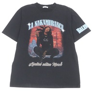 BALENCIAGA 22SS 641655 AYA NAKAMURA 黑色做舊印花超大短袖T卹，成色極佳，M碼，正品，男款尺碼355/400。