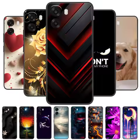 For OPPO A6X 5G Case For OPPO A6 2026 Cover Cute Flower Printing Soft Silicone Cases For OPPOA6X A 6