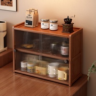 Desktop storage cabinet Dust-proof storage rack countertop water cup tea coffee cup storage living r