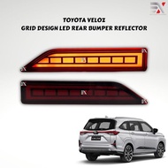 TOYOTA VELOZ REAR BUMPER REFLECTOR - GRID DESIGN