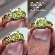 Peridot Diamond Stone Ring