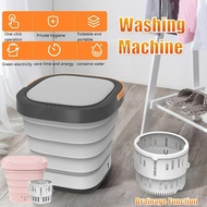 40W Portable Folding Clothes Washing Machine Mini Bucket Automatic Home Travel Self-driving Tour Underwear Foldable Washer and Dryer