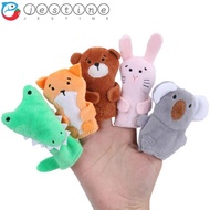 JESTINE Mini Animal Hand Puppet, Educational Toy Safety Hand Finger Puppet, Animal Finger Puppet Plush Toy Montessori|Giraffe Doll Finger Puppet Toy Set Parent-Child