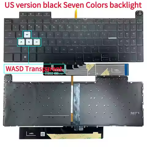 US Layout Keyboard With Backlight For ASUS TUF Gaming A15 F15 FA507 FA507R FX507Z FX517 2022 Year