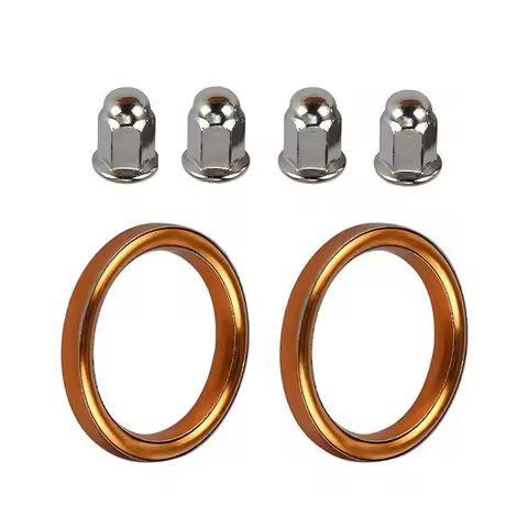Exhaust Gaskets 18291-216-000 18291-MN5-650 For Honda CB500/550 VF500/700/750 With 4 M6 Acorn Nuts W