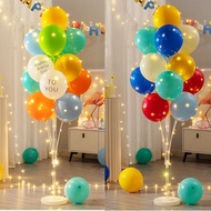 Balloons Tree Birthday Christening Backdrop Floating Balloon 23pcs Floor Stand Holder With Light