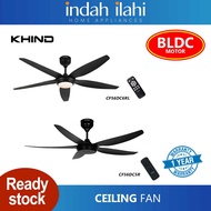 Khind Kipas Siling ZenAir 56"Ceiling Fan Remote Control CF56DC5R CF56DC6RL( Matt Black )