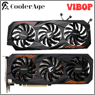 VIBOP Gtx1060 gtx1070ti Grafikkarten lüfter mit Shell für Gigabyte aorus gtx 1060 1070 ti Grafikkart