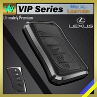 Lexus Key Cover ES250 ES350 ES300h LS500h Aluminium Alloy Genuine Leather Cow Hide Sarung Kunci Kere