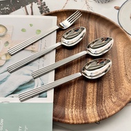From 1904 Denmark High Luxury Georg Jensen George Jason Table Spoon Vertical Stripes Eating Spoon Sp