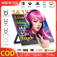 Ultra Slim Portable Monitor 14.1 Inch Touch Gaming Display for Laptop PC Mac USB-C External Monitor 