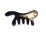 手工天然水牛角刮痧板 | 臉部按摩與淋巴排毒美容工具