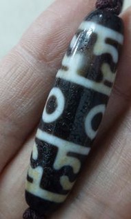 西藏不知年3眼蓮師法器天珠