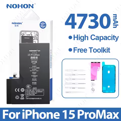Nohon 4730mAh High Quality Phone Battery For Apple iPhone 15 ProMax 14 Pro 13 12 ProMax 12 Replaceme