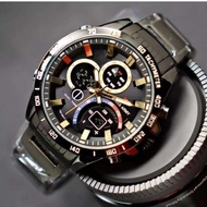 Swiss Army - FASHION - Indigo Dual Time - Jam Tangan Pria Strap Rantai SA7090