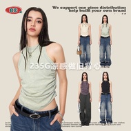 Women's Pleated Vest - Spring 2025 American Style | fjk1210.8