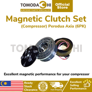 (READY STOCK) Car Aircond Magnetic Clutch Pully Set (Compressor) Perodua Axia (6PK).