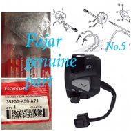 Switch assy dim horn winker left Switch assy vario 125 150 2018 35200K59A71 AHM