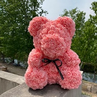 Rose Bear Preserved Rose Bear Creative Tanabata Birthday Gift Foam Rose Bear ASND