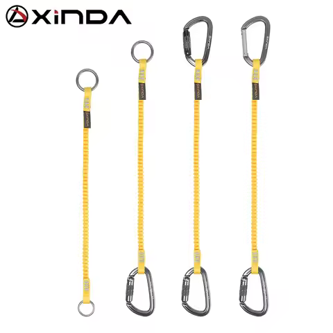 Xinda Safety Bungee Tether Tool Lanyard With Carabiner Hook Working Anti-Falling Safety Rope Aerial 