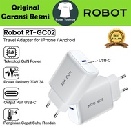 Robot RT-GC02 30W 3A GaN Power Charger - USB-C Output - Travel Adapter Power Delivery Warranty