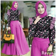 JH8 [KULOT RAYA BATIK FANTA SL]setelan celana wanita batik pink fanta