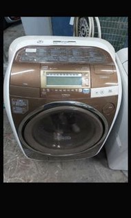 二手中古日立11公斤變頻滾筒洗衣機，型號SF-BD3300T，保固3個月，請加line帳號chin0290或打電話0955318576問