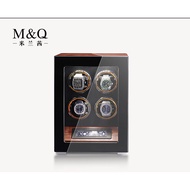 MELANCY high-end brand spot New Fingerprint Version automatic watch winder 4slot piano paint wood grain watch box MQ-MQ-8004 model
