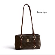 [EVELYN BAG] SHOULDERBAG SHOULDER BAGWanita WOVEN PATTERN BAG