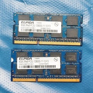 Elpida Rams Ddr3 8gb 1600mhz 1.35v Laptop Memory Ddr3 8gb 2rx8 Pc3l-12800s-11 Notebook Memoria 204pi