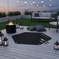Flame Retardant Fireproof Ember Mat Foldable Design Ember Mat Lightweight for Barbecue, Camping