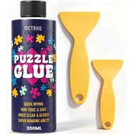 Clear Puzzle Glue for Framing, Display Gifting with Applicators, 200ML Jigsaw Puzzle Saver Glue for 