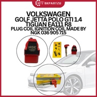 VOLKSWAGEN GOLF JETTA POLO GTI 1.4 TIGUAN EA111 R8 PLUG COIL IGNITION COIL MADE BY NGK 036 905 715