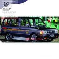 Stiker cutting stiker mobil Promo Stiker mobil toyota kijang super stiker list body samping side lin