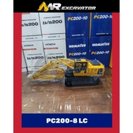 Komatsu PC PC200 PC200-8 PC200-8LC Hydraulic Excavator Model Diecast 1:43 1/43 挖机挖掘机模型