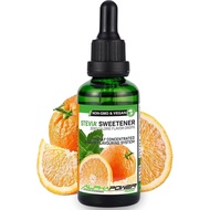 Tetes Stevia Berperisa Oren Manis - Pemanis Makanan Semula Jadi - Kepekatan Tinggi 1 Botol 50ml Tete