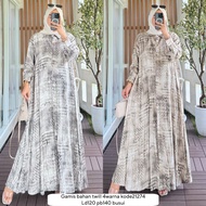 Gamis Code 21274 Abstract Motif Material 4 Colors Nursing Dress