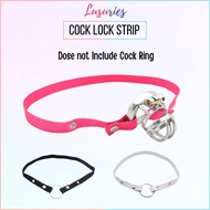 LUSURIES Stripe For Resin Plastic STEEL Chastity Cage Cock Lock Sex Toy For Man Restrain BDSM 4 Cock Ring Key With Lock
