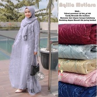 AUDRINA CLOTHING | AQILA MUTIARA FULL SEQUIN LATEST OUTER GAMIS FULL BROCADE | WHOLESALE GAMIS