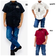 Kemeja Budak Premium Quality Plain Shirts (2y-12y)