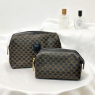 Celine Macadam Pouch Cosmetic Bag 中古 雲朵 袋 包